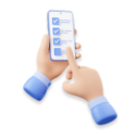 3d-render-smartphone-with-hand-fill-online-survey-b