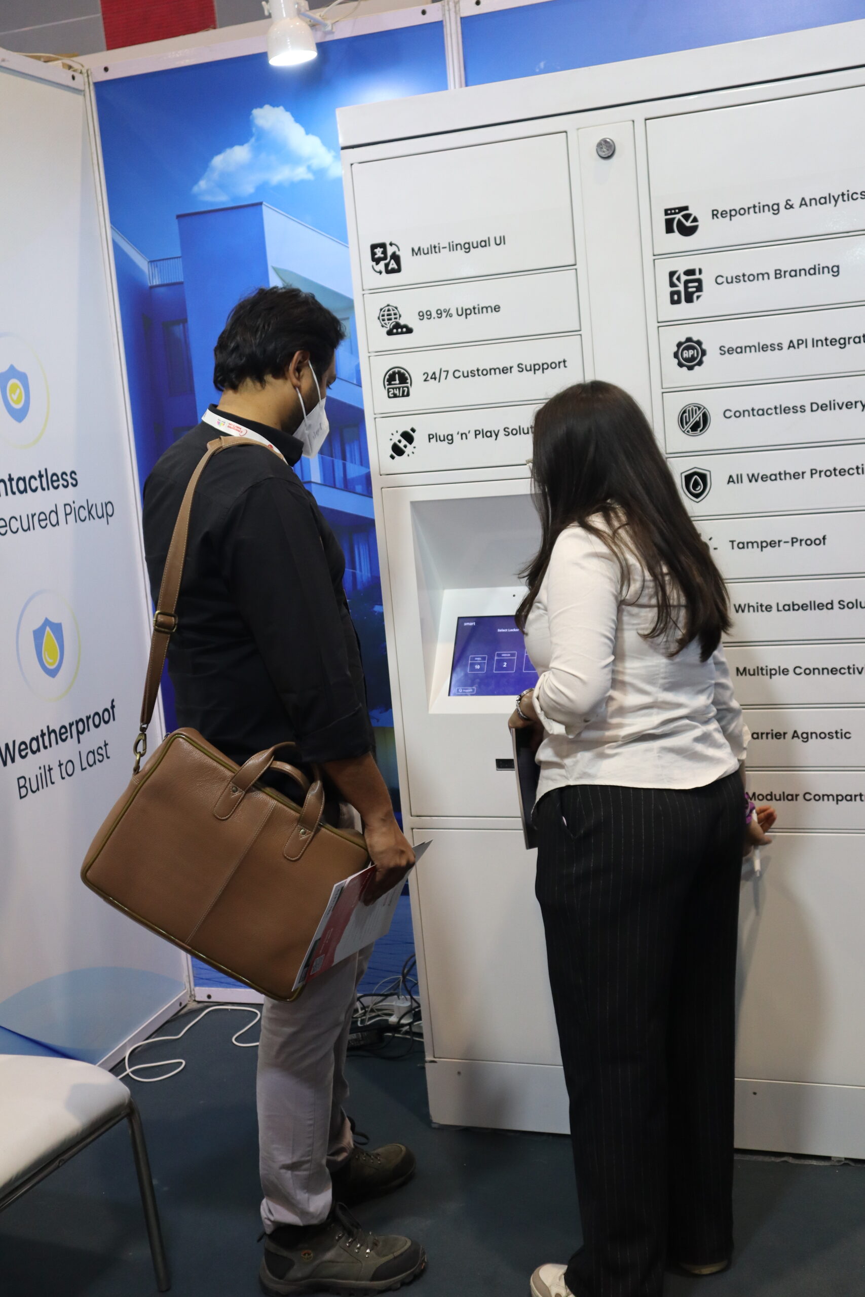 smart locker in a workshop